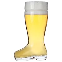 Das Boot Oktoberfest Beer Stein Glass, Great for Restaurants, Beer Gardens, and Parties, Funny Bachelor Party Gift, King Size 2 Liter Capacity, 12