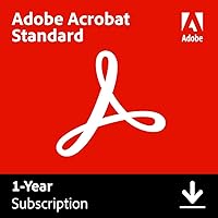 Adobe Acrobat Standard | 12-Month Subscription with Auto-Renewal | PDF Software | Convert, Edit, E-Sign, Protect |PC/Mac Download | Activation Required Adobe Acrobat Standard | 12-Month Subscription with Auto-Renewal | PDF Software | Convert, Edit, E-Sign, Protect |PC/Mac Download | Activation Required Subscription (PC/Mac)