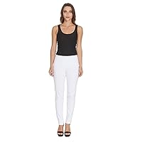 SLIM-SATION Women's Wide Band Ankle Pant Pull-on Pant with Tummy Control
