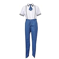Baka and Test Fumizuki Academy Boys' Summer School Uniform Anime Cosplay Costume