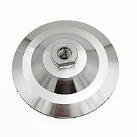 SHDIATOOL 5 Inch Backer Pad or Backing pad of Aluminum Body with 5/8-Inch-11 Thread for Diamond Pads