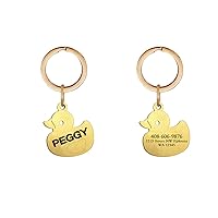 Dogs ID Tags Personalized Double Sided Deep Engraved Cat & Dog Collar Charm Leaves Shape Brass Small