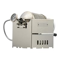 KALDI Mini Home Coffee Gas Roaster - 200g Capacity, Choice of Manual Handle or Motor Drive, Hopper/Sampler as option, Gas Burner Required (Manual Handle, Full-Set)