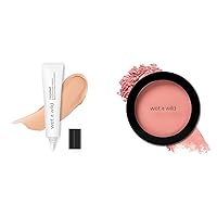 wet n wild Megalast Eyeshadow Primer and Color Icon Blush Cruelty-Free Makeup Bundle with Vitamin E Enriched Primer and Jojoba Oil Infused Blush