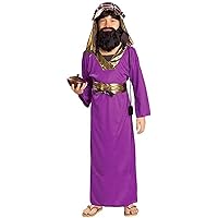 Forum Novelties Biblical Times Purple Wiseman Child Costume, Small