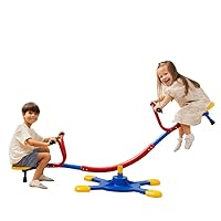 Seesaw, Sit and Spin Teeter Totter, See Saw for Kids Outdoor, Outside Toys for Kids Ages 4-8, Kids Outdoor Play Equipment, Outside Toys Set, Perfect for Kids Birthday, Party, Homeschool