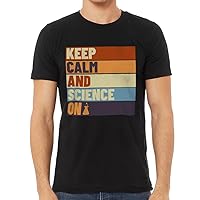 Keep Calm and Science on Short Sleeve T-Shirt - Chemistry Themed Gift - Gifts for Him