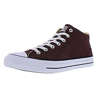 Converse Unisex Chuck Taylor All Star Malden Street Mid High Canvas Sneaker - Lace up Closure Style - Dark Brown 12.5