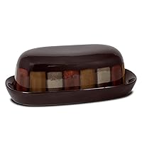 Pfaltzgraff Covered Butter Dish, One Size, Brown