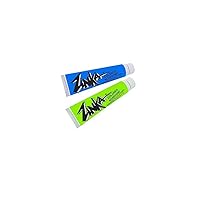 Zinka Colored Nosecoat Zinc Oxide Based Water Resistant 2 Pack Bundle 0.6 Ounce Tube - Blue Green