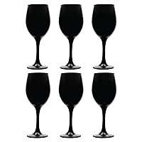 YARYOUNG Wine Glasses Set of 8, Long Stem Clear Glass 12 Ounce for Wedding  Party Gift, Dishwasher Safe