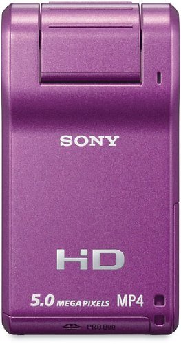 Sony Webbie MHS-PM1 HD Camcorder (Violet) (Discontinued by Manufacturer)