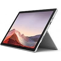 Microsoft Surface Pro 7+, 12.3 Pixelsense Touch Tablet, Intel Core i7-1165G7, 16GB RAM, 512GB SSD, Intel Iris-X Graohics, Windows 10 Pro, Platinum, 1YH-00001 (Renewed)