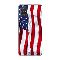 MightySkins Skin Compatible with Samsung Galaxy A51 - American Flag | Protective, Durable, and Unique Vinyl Decal wrap Cover | Easy to Apply, Remove, and Change Styles | Made in The USA