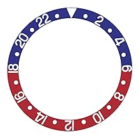Ewatchparts BEZEL INSERT COMPATIBLE WITH ROLEX GMT GMT II 16700 16710 16713 16718 16760 BLUE/RED PEPSI