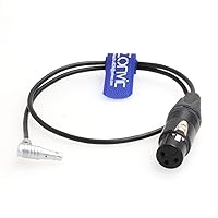 Eonvic Audio Cable for Z CAM E2 and ARRI Alexa Mini Camera Neutrik 3 Pin XLR Female to 00b 5 Pin Male Right Angle