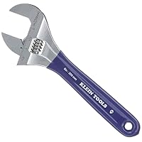 D509-8 Adjustable Wrench, Extra Wide Jaw Forged Drive Wrench with High Polish Chrome Finish, 8-Inch