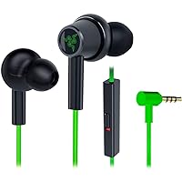 Razer Hammerhead Duo Console: Custom-Tuned Dual-Driver Technology - in-Line Mic Mute Switch - Aluminum Frame - Dedicated Carrying Case - 3.5mm Headphone Jack - Green (RZ12-03030300-R3M1)