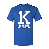 1K Bold Wins and Counting Basketball Adult T-Shirt