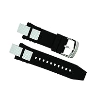 Invicta Integrated Black and White Subaqua Strap