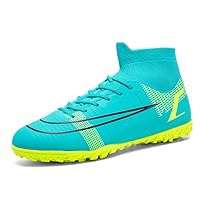 Mens Indoor Soccer Shoes High Top Football Cleats for Men/Boys Athletic Training Sneakers Shoe