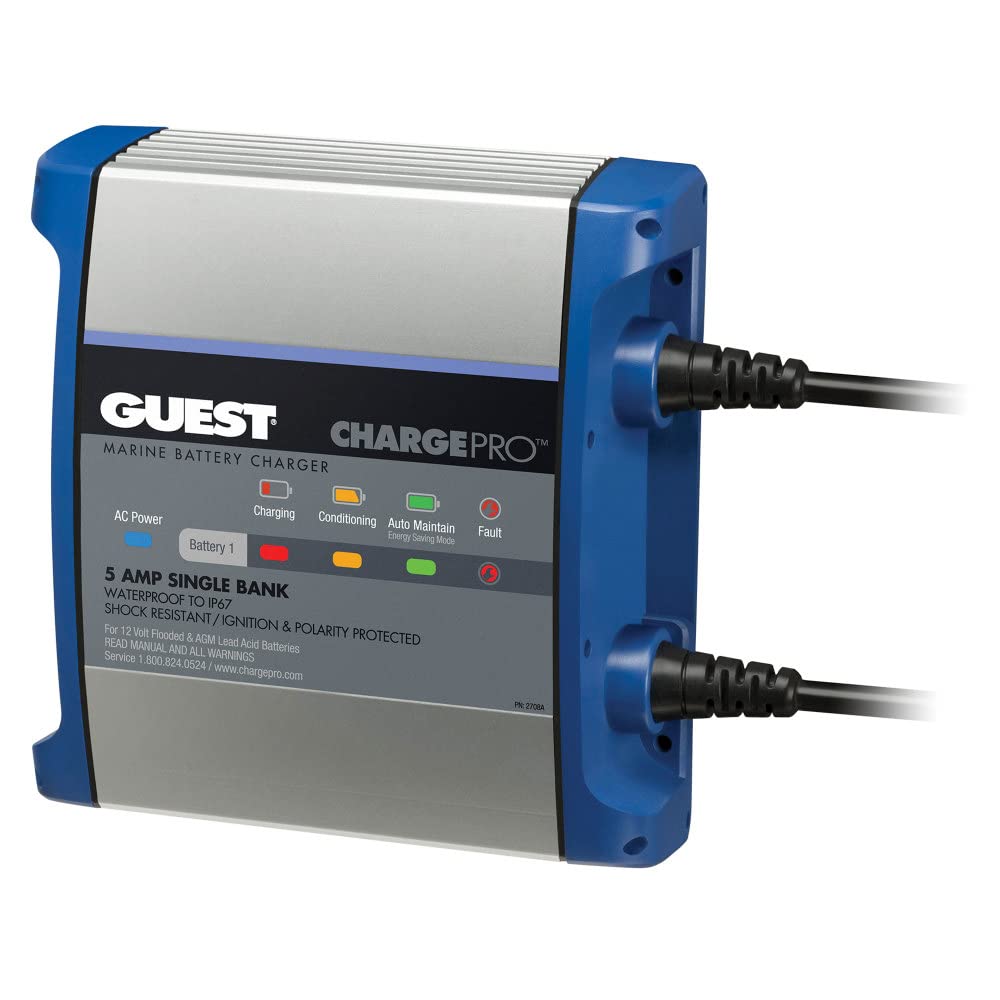 Guest 2708A Guest On-Board Battery Charger 5A / 12V; Bank; 120V Input