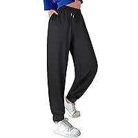 ASIMOON Sweatpants Women with Pockets Loose Lightweight Stretch Yoga Lounge Pants Comfy Drawstring Workout Jogging Pants