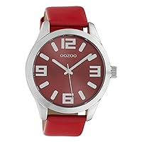 Oozoo Classic Colour Line Women's Watch with Leather Strap XL 47 mm