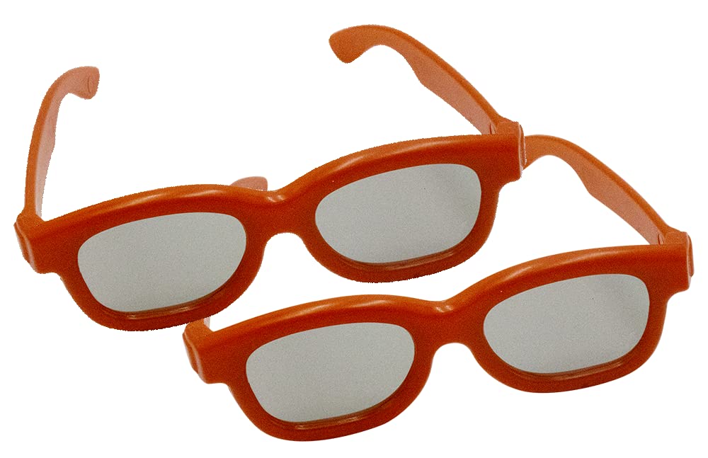 Children's Passive 3D Glasses for Kids - 2 Pairs - RealD Compatible - Home Cinema or Theater - Vizio, LG, Toshiba, Phillips, JVC, Panasonic