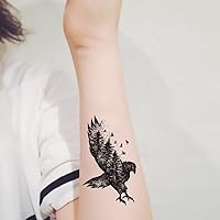 Flying Eagle Tattoo Waterproof Body Back Leg Art Birds Temporary Tattoo Sticker Design 5 Sheets