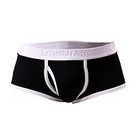 niceone Cotton Boxer Shorts For Men's Briefs Underwear Thin Breathable Cheeky Hipster Panties Base Layer Underpant Trunks