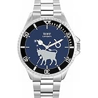 Navy Taurus Mens Wrist Watch 42mm Case Custom Design