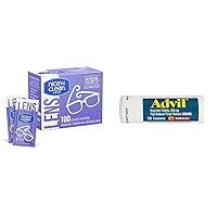 100 Wipes & Advil 10 Tablets Pain Relief Bundle