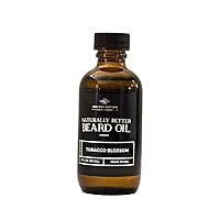 MNSC Tobacco Blossom Naturally Better Beard Oil & Conditioner - Softens, Smooths, & Strengthens Beard Growth, Hypoallergenic, All-Natural, Plant-Derived, Made in USA