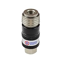 Coilhose Pneumatics 150USE 5-in-1 Automatic Safety Exhaust Coupler, 1/4