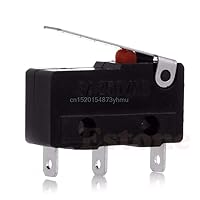 2pcs C+NO+NC Micro Limit Sensor Switch Roller Arm Lever Subminiature 3A 250V AC - (Voltage: See Information)