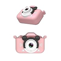 Selfie Camera, HD Digital Video Cameras for Toddler, Children Digital Video Camcorder Camera with Soft Silicone Cover, Portable Toy for 3- 8 Year Old Boy with 32GB TF Card, Christmas Birthday Gift