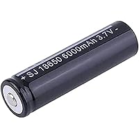 Batteries 3.7V ICR Batteries18650 6000Mah Large Capacity, 1500 Cycles Long Lasting Button Top 4pcs