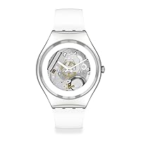 Swatch Gent BIOSOURCED Pure White Irony Quartz Watch