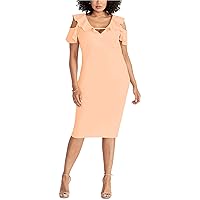 Rachel Roy Womens Ruffle Off-Shoulder Dress