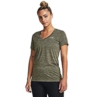 Under Armour Womens Tech V-Neck Twist Short-Sleeve T-Shirt