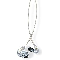 SHURE [VGP2024 Gold Award] Sure Earphones, Wired SE215-CL-A, Clear: High Sound Insulation, Gaming, Gaming, Canal Type, Wireless Conversion (Sold Separately), MMCX Recording, Professional