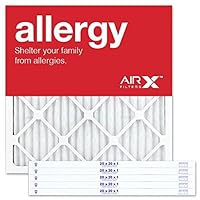 AIRx ALLERGY Premium MERV 11 Pleated Air Filter - Made in the USA - 6-Pack of Filters 20x20x1