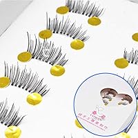 10 Pairs Beauty Makeup Mini Half Corner Black False Eyelashes Natural Fake Eye Lashes Makeup Tools (06)