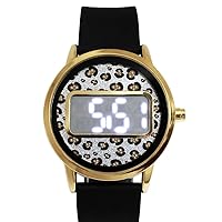 Fashionable Women's Watch Rubber LED with Crystals - Teens Watches Digital Sports Wristwatch for Girls