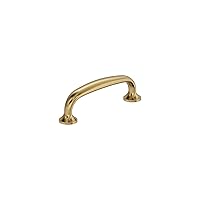 Amerock BP37395CZ | Champagne Bronze Cabinet Pull | 3 in (76 mm) Center-to-Center Cabinet Handle | Renown | Drawer Pull | Kitchen Cabinet Handle | Furniture Hardware