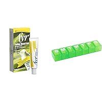 AYR Saline Nasal Gel, with Soothing Aloe, 0.5oz Tube & EZY DOSE 7-Day Pill Organizer, Vitamin Case, Color May Vary