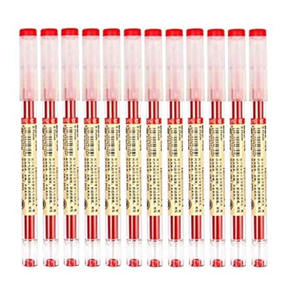 BEMLP Gel Ink Pen Extra Fine Point Pens Ballpoint Pen 0.35mm Red Liquid Ink  Rollerball Pens Premium Quick-Drying For Office School Stationery Supply