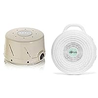 Marpac All-Natural White Noise Sound Machine Home and Away Bundle , Tan