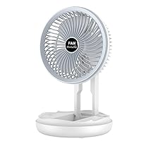 Household Folding Fan with Led Light Portable Multi-Function Wall Mounted Rechargeable Rotating Ceiling Fan (Without Lights) (with Light)